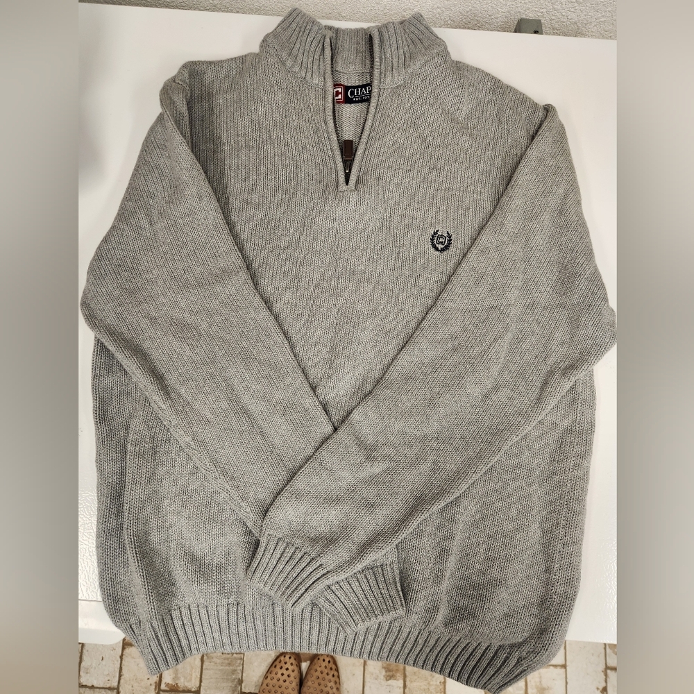 Chaps Gray Men's Sweater